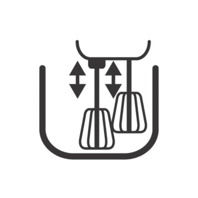 Sistema de suspensión FlexiMix para ajustar los batidores y alcanzar las esquinas