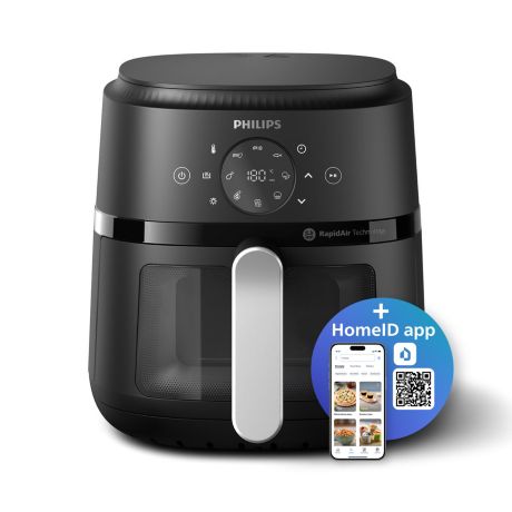 NA221/00 2000 Series Fritéza Airfryer 2000 series, objem 4,2 l (stříbrná)
