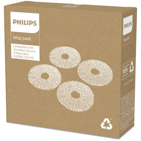 XV1452/10 HomeRun 5000 i&ccedil;in XV1452/10 Moplar Philips 5000 Serisi Islak & Kuru Robot S&uuml;p&uuml;rge Mop Pedleri