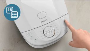 16 optimized menus, and keep warm up to 48 hours