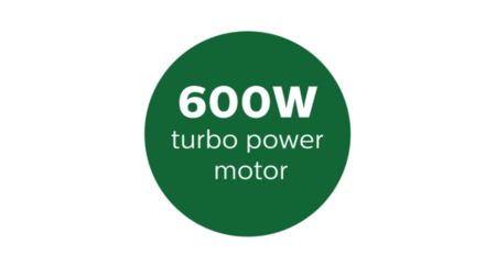 Powerful 600W motor tested for high endurance