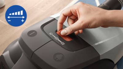Ρυθμιζόμενη ισχύς απορρόφησης για κάθε εργασία καθαρισμού