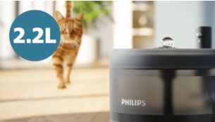 Indeholder 2,2 l drikkevand