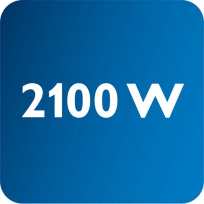 Výkon až 2100 W umožňuje súvislý a silný výstup pary