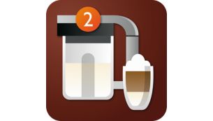 Une mousse onctueuse avec la technologie de double carafe &agrave; lait