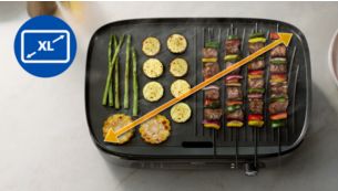 Gro&szlig;e Grillfl&auml;che f&uuml;r die ganze Familie