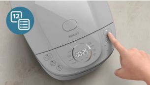 12 optimized menus, and keep warm up to 48 hours