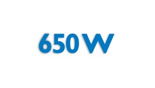 Güçlü kullanım için 650 Watt motor