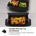 Il nostro airfryer con doppio cestello più compatto