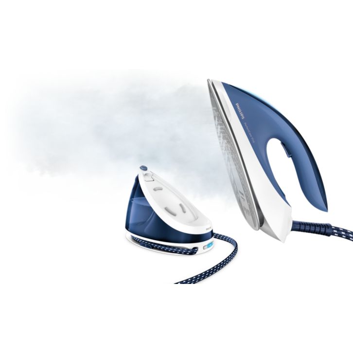 Iron faster with 2 x more steam *