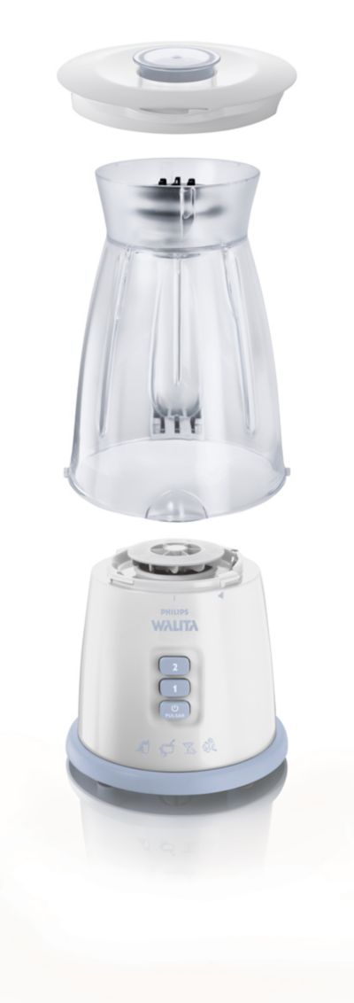 Guarde a jarra sobre a base