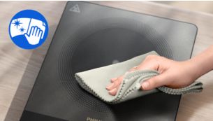 Лесно почистване и издръжливост с керамична стъклена повърхност