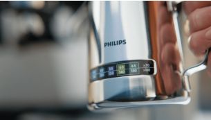 Temperature perfection milk jug and powerful steam wand