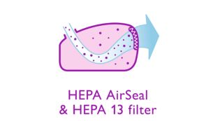 HEPA AirSeal 加上 HEPA 13 隔濾網