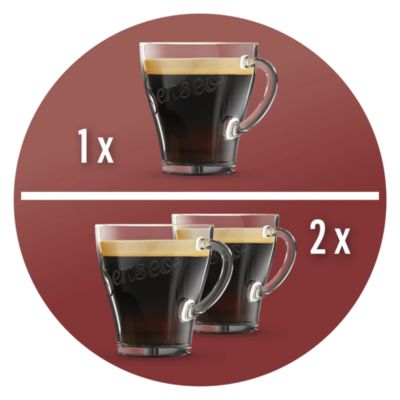 1 o 2 tazze di caffè Senseo® in meno di un minuto