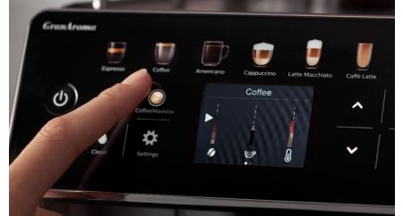 3 taste presets tailored to your needs with CoffeeMaestro