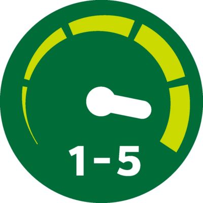 5 ātrumi + turbo režīms ikviena virtuves uzdevuma veikšanai