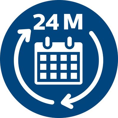 As long as 24 months lifetime