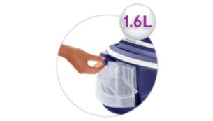 Abnehmbarer 1,6 l Wassertank