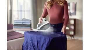 Stoomproductie tot 40&nbsp;g/min. voor krachtige, stabiele strijkresultaten