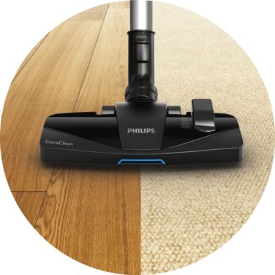 New ExtraClean nozzle for thorough cleaning on all floors