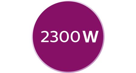 2300 W for quick heat-up in 30 seconds