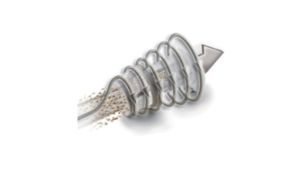 Flux d'air cyclonique et système de filtration à deux niveaux