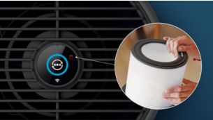 ทำตามตัวบ่งชี้สถานะแผ่นกรองอัจฉริยะบนอุปกรณ์ของคุณ