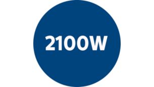 Leistungsstarker 2100-Watt-Motor für hervorragende Reinigungsergebnisse