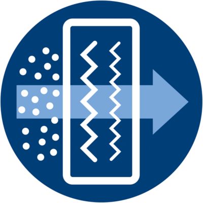 Филтрира 99% от финия прах