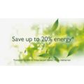 Save up to 20% energy*