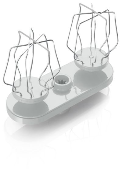 Batedor balão duplo de metal para preparar clara em neve e creme