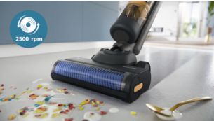 Cepillos de alta velocidad patentados: AquaSpin 2500 rpm