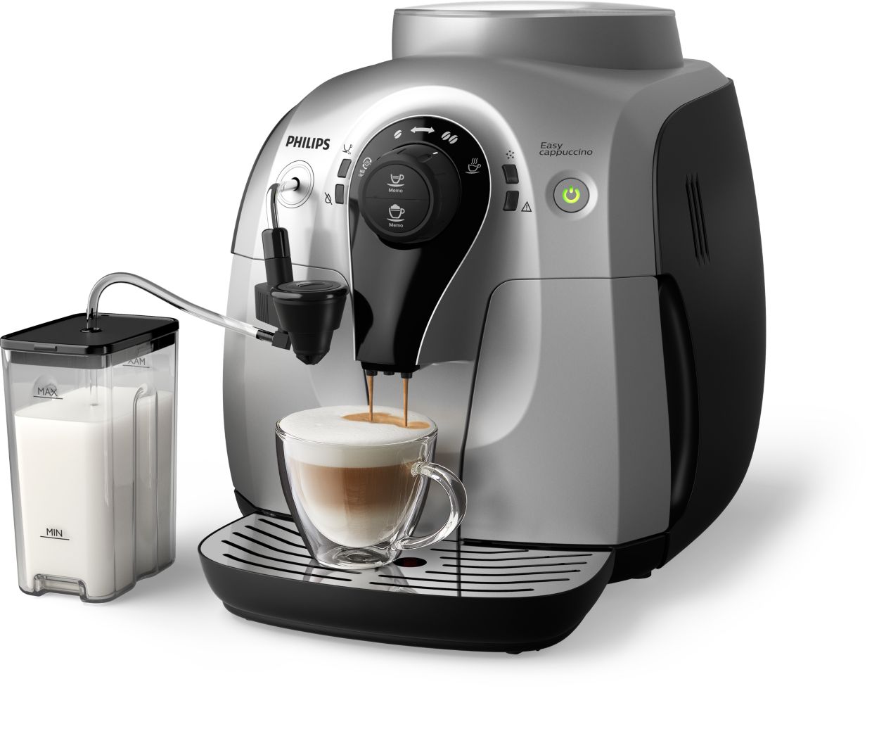 Ótimo cappuccino, máquina compacta