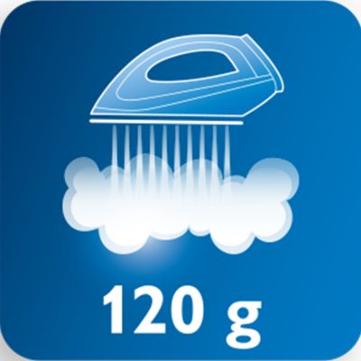 Salida de vapor de hasta 120g