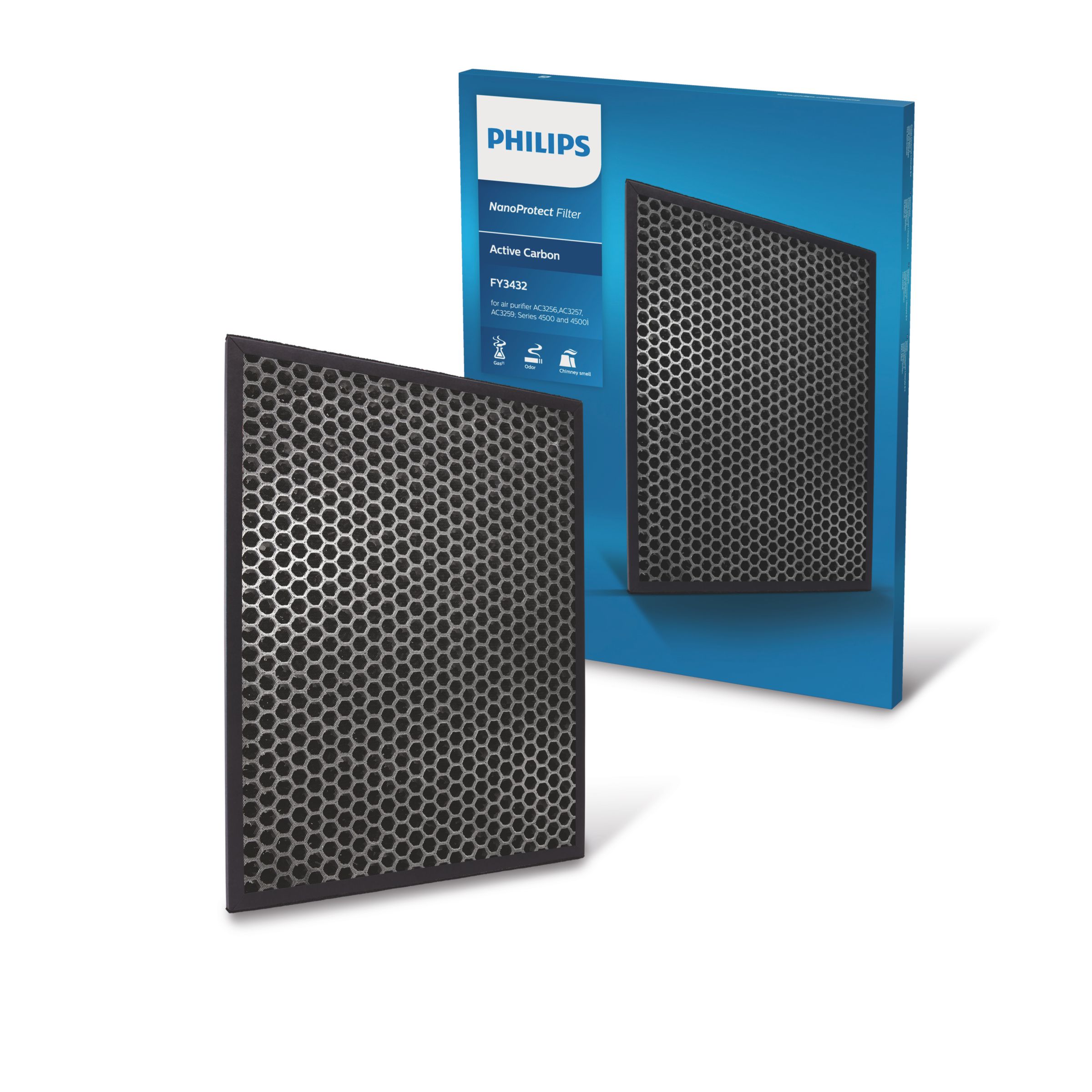 Levně Philips Genuine Replacement Filter - Náhradní NanoProtect Filtr S Aktivním Uhlíkem - FY3432/10