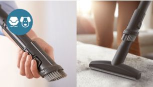 Integrierte weiche B&uuml;rste und Polsterd&uuml;se