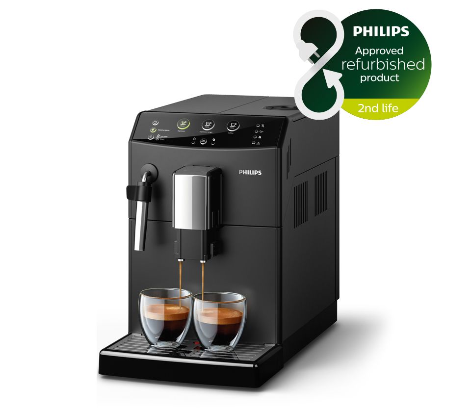 Met één druk op de knop heerlijke koffie van versgemalen bonen