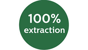 100% extraction of pulpy juice