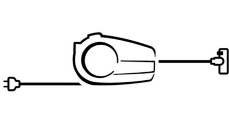 1600 Watt motor generating 300 Watt max. suction power