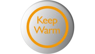 Функция Keep warm поддерживает заданную температуру воды