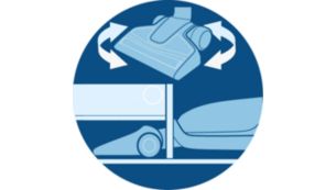 出众灵活性，可清洁难以触及的区域