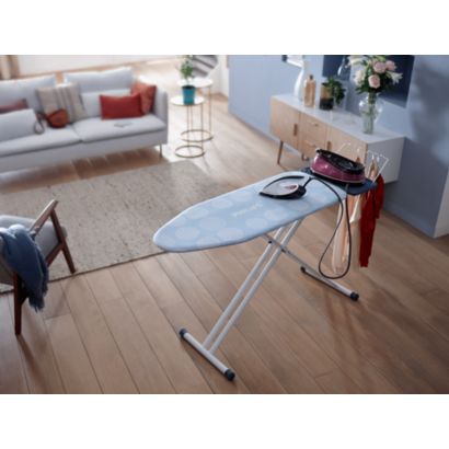 Main in-use photograph Philips Easy6 Ironing board GC220/98