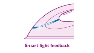 Strijkijzer met intelligent indicatorlampje