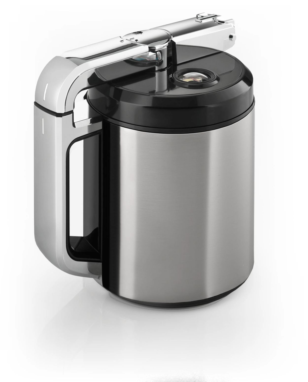 Integrated milk carafe for sensational froth
