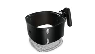 Easy clean in 90 secs- QuickClean basket with non-stick mesh