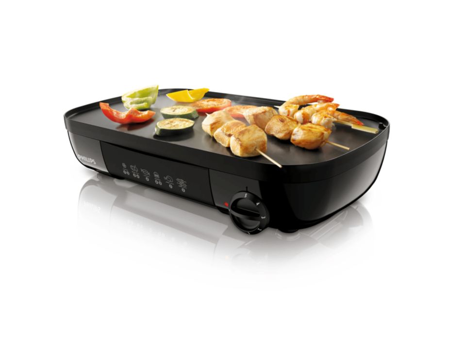 Flip the plate to grill your way