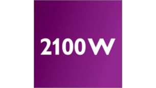 محرك بقوة 2100 واط يولد قوة امتصاص 475 واط كحدّ أقصى