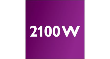 Мотор мощностью 2100 Вт с генерирует силу всасывания 475 Вт