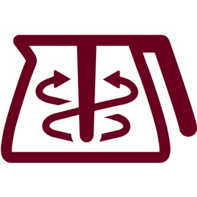 El espiral Aroma hace circular el café para obtener un sabor óptimo